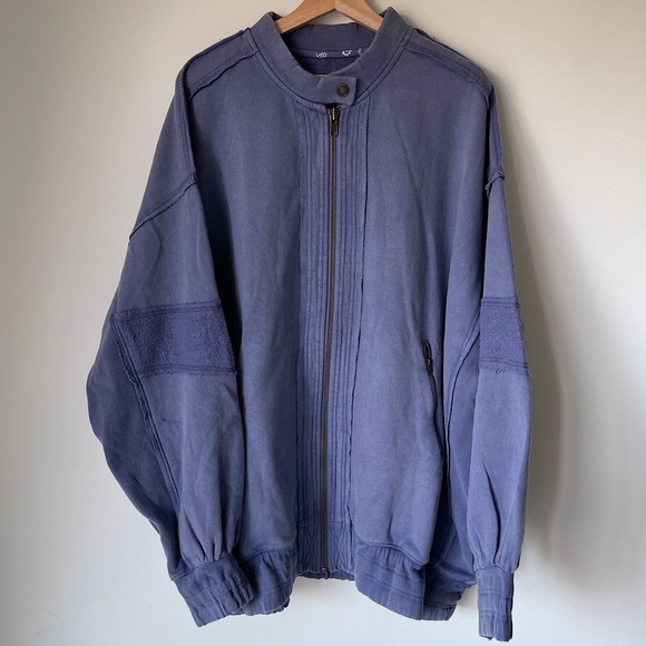 NEW Free People Lou Moto Zip Jacket In Prep Peri - Picture 11 of 14